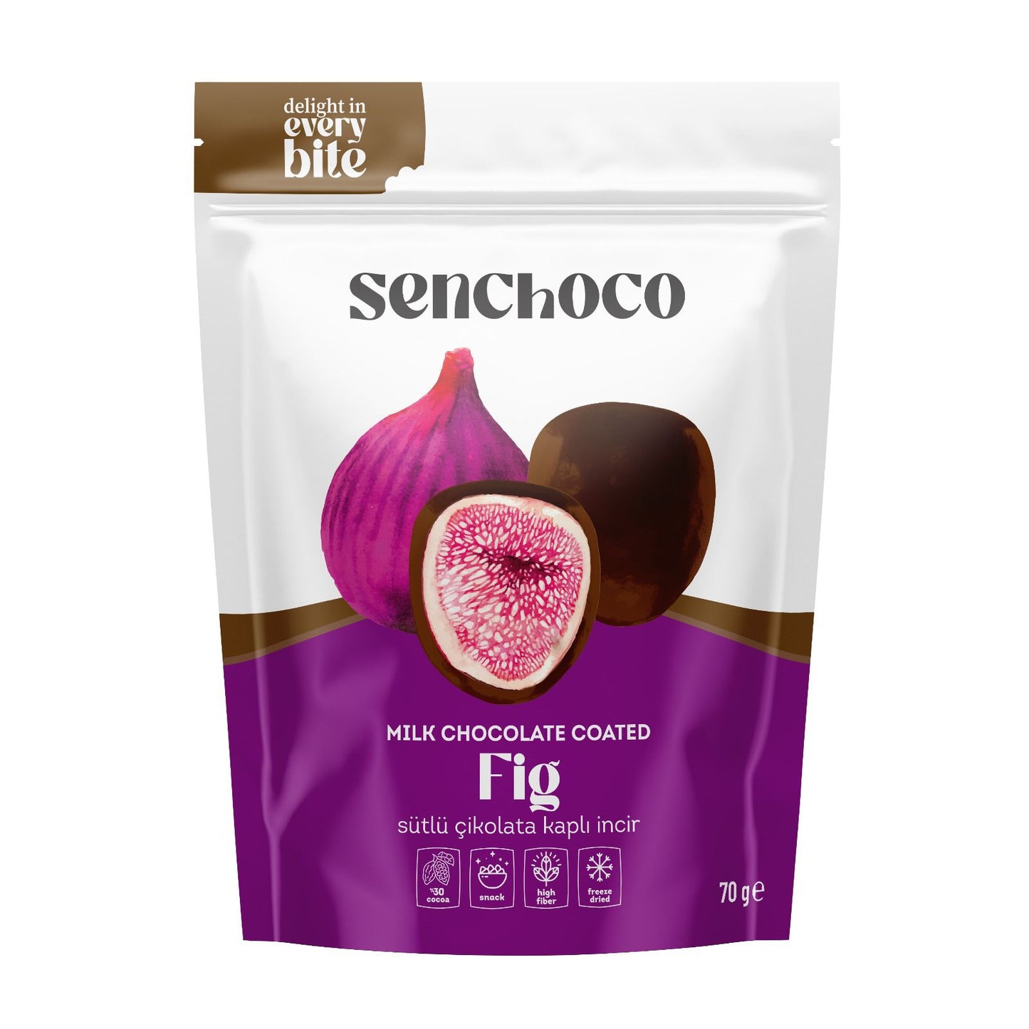 Milk Chocolate Coated Fig