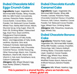 Dubai Chocolate Cake Collection