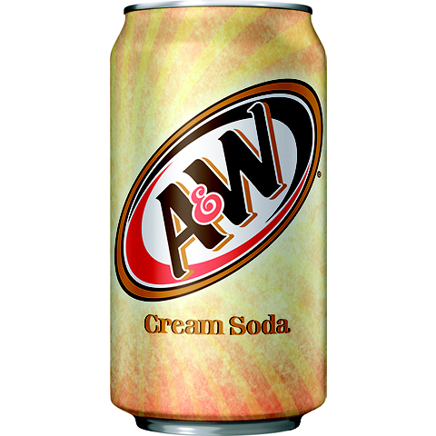 A&W Cream Soda Cans USA 12oz