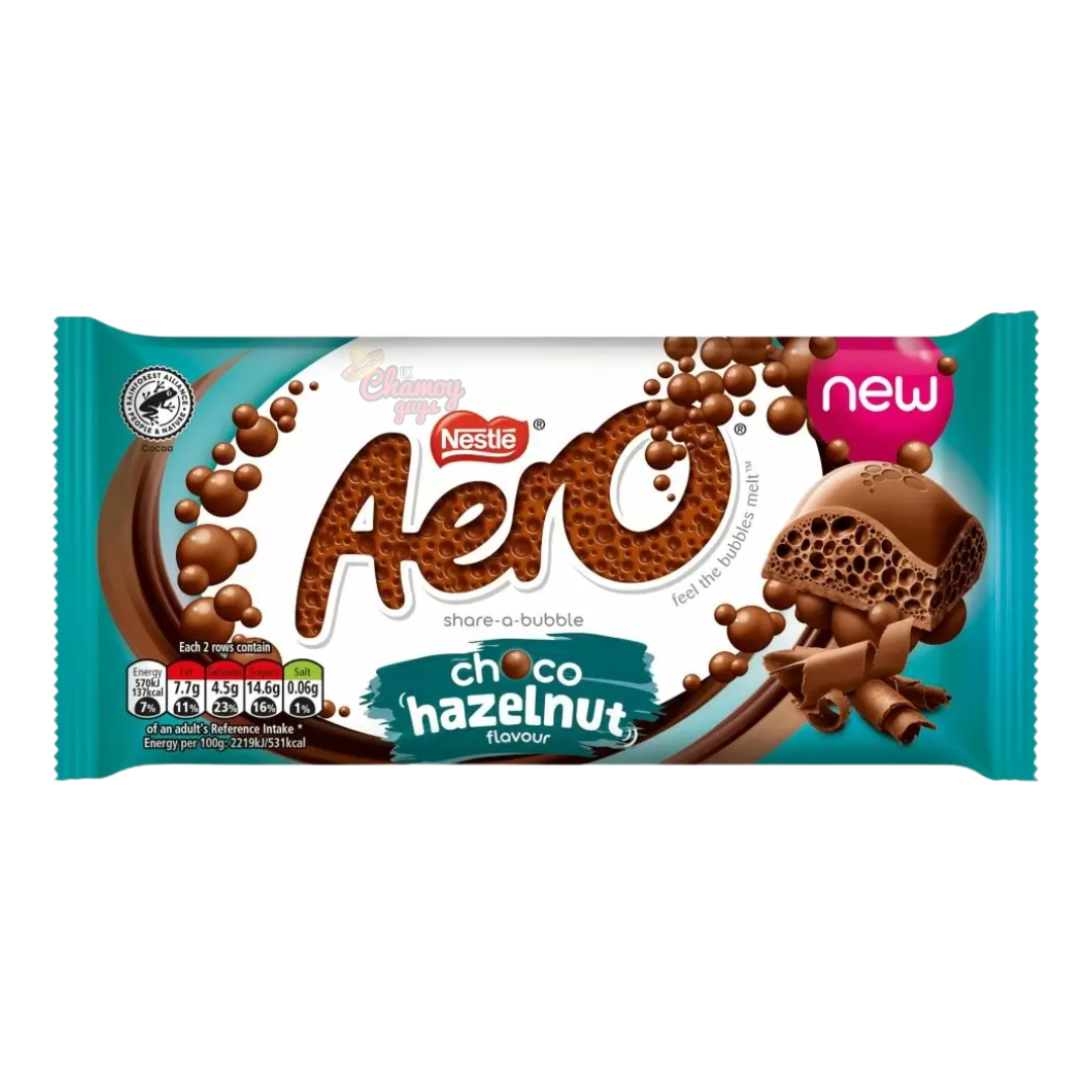 Aero Choco Hazelnut Flavour Sharing Bar 90g