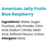 American Jelly Fruits Blue Raspberry Bag 280g