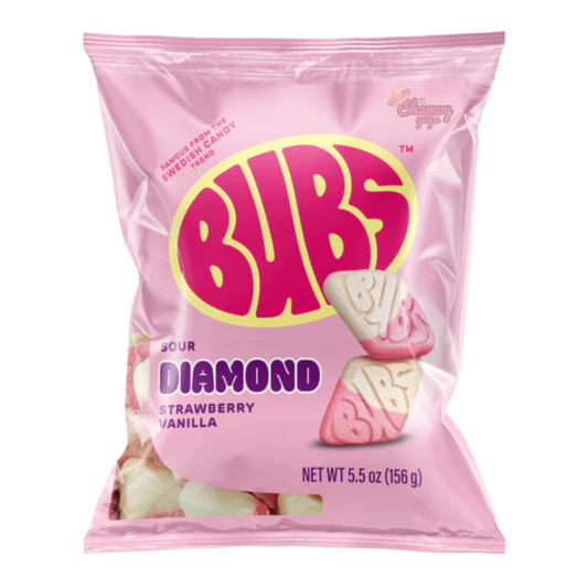 BUBS Sour Strawberry Vanilla Diamonds (156g)