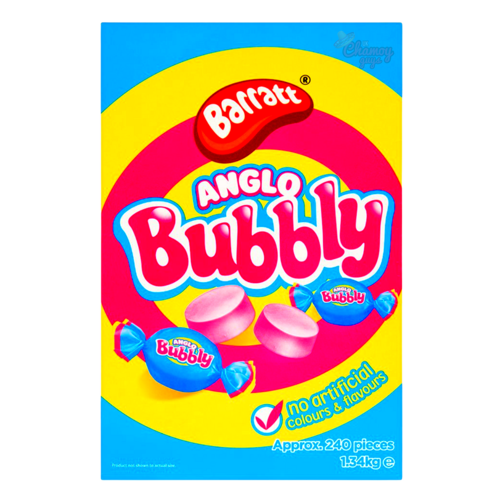 Barratt Anglo Bubbly Bubblegum 1.37kg Box