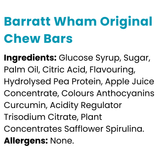Barratt Wham Original Chew Bars 16g x 60