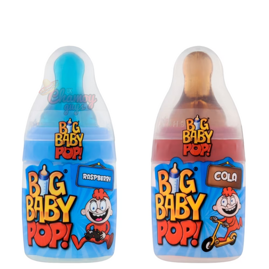 Bazooka Big Baby Pop Cola & Raspberry Flavour 32g
