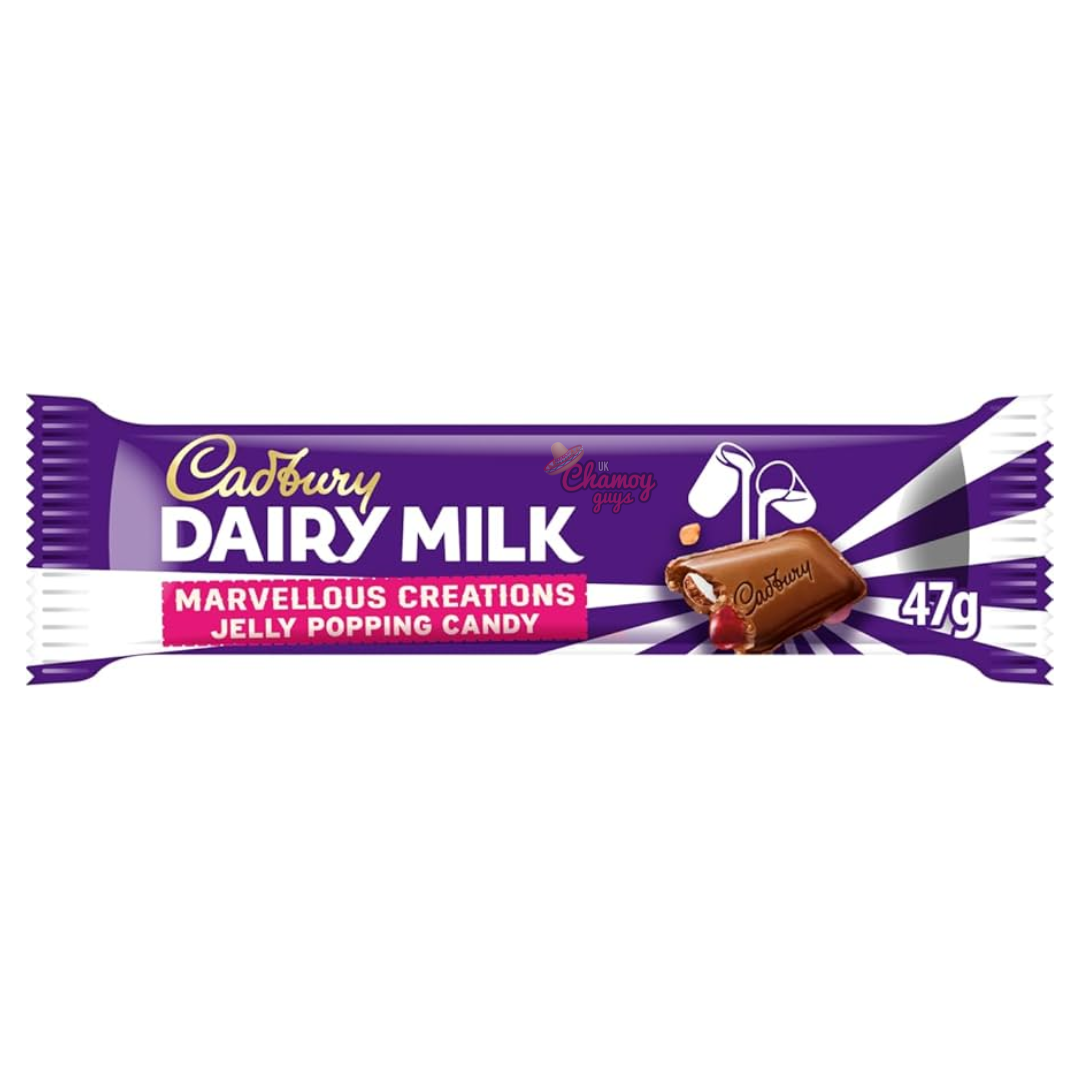 Cadbury Dairy Milk Marvellous Creations Jelly Popping Candy Chocolate 47g x 24