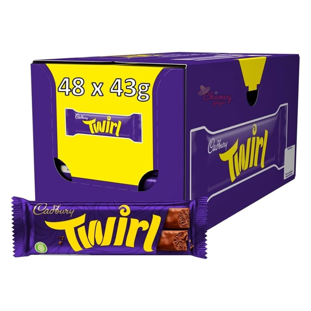 Cadbury Twirl Chocolate Bars 43g x 48
