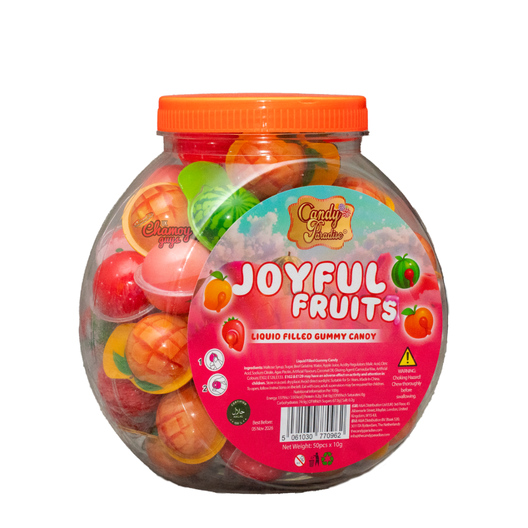 Candy Paradise Joyful Fruits – Liquid Filled Gummies