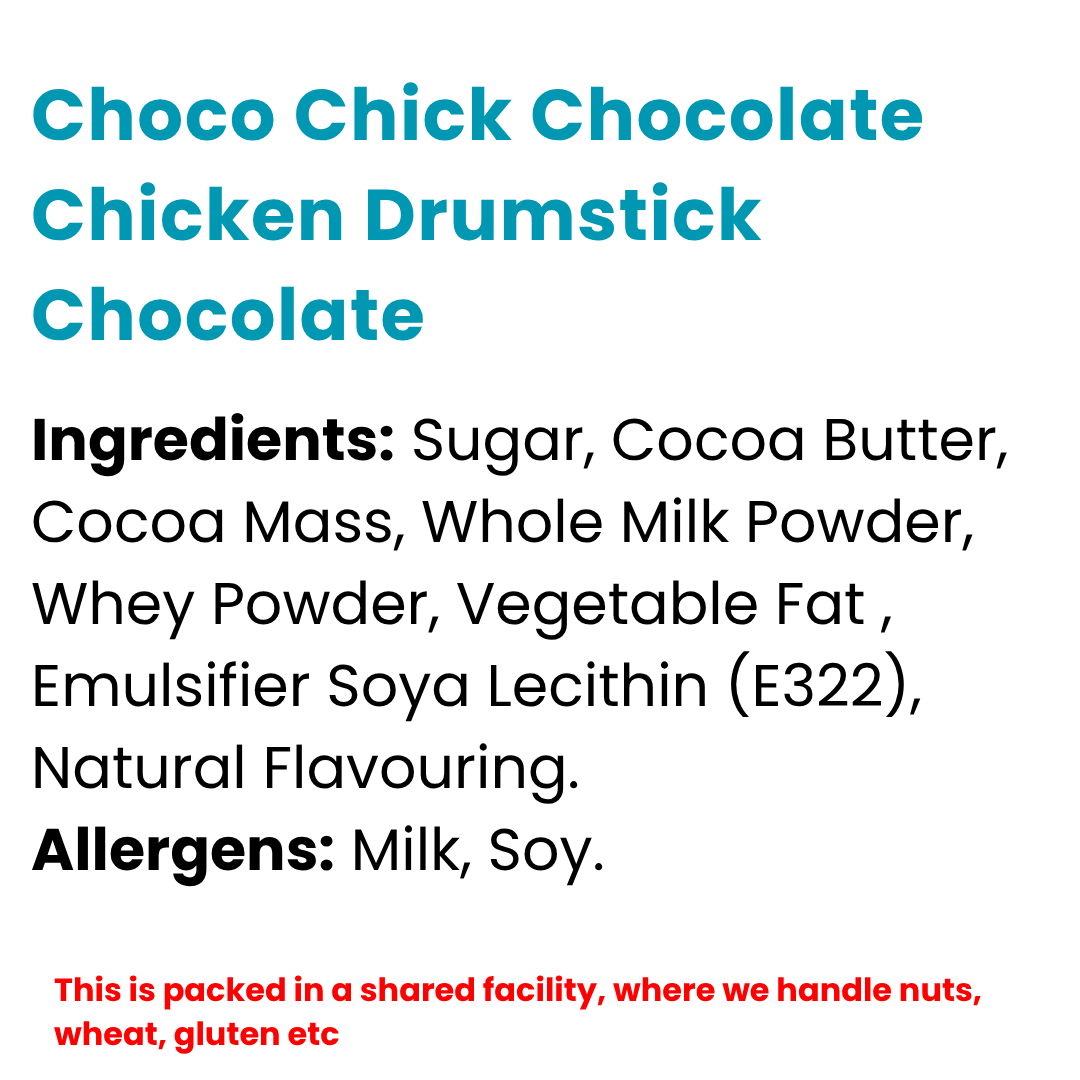 Choco Chick Chocolate Chicken Drumstick Chocolate Full Box (12x60g)