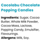 Cocolabu Chocolate Popping Candies 100g