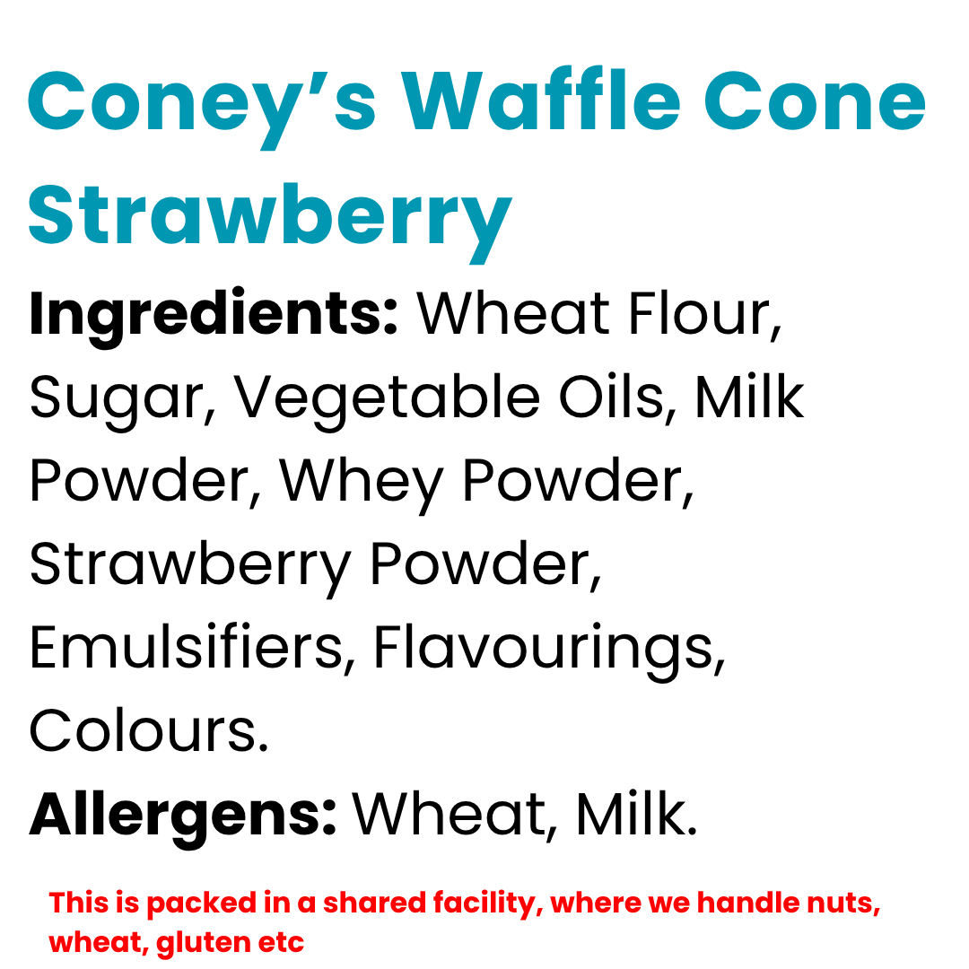 Coney’s Waffle Cone Strawberry