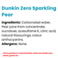 Dunkin Zero Sparkling Pear Flavour Drink 350ml | Box of 6