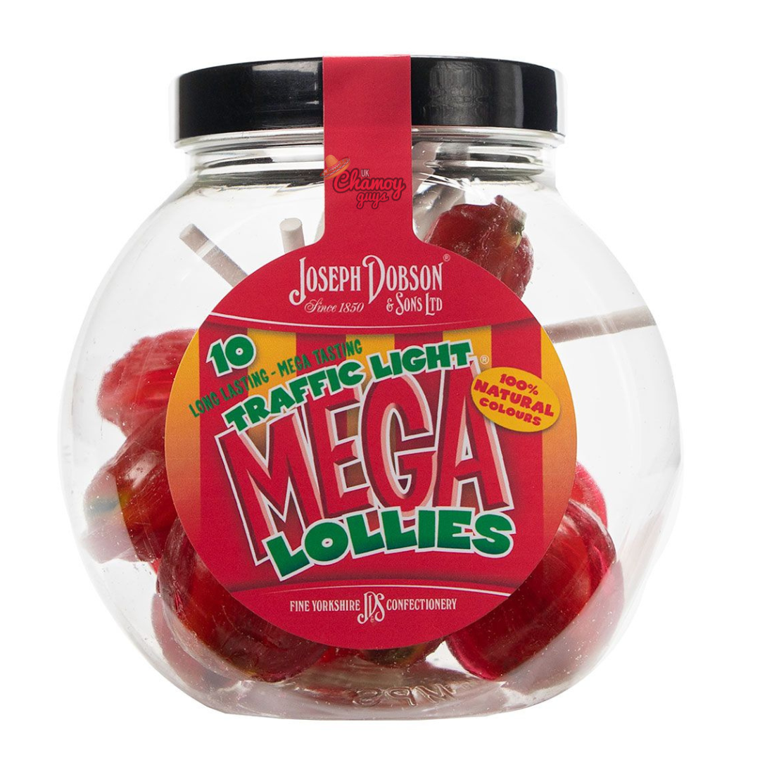 Dobsons Traffic Light Mega Lollies Jar
