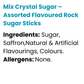 Mix Crystal Sugar – Assorted Flavoured Rock Sugar Sticks