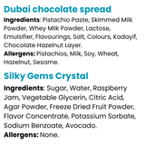 Dubai chocolate spread & Silky Gems Crystal Candy Bundle