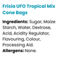 Frisia UFO Tropical Mix Cone Bags