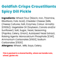 Goldfish Crisps Croustillants Spicy Dill Pickle Flavour 177g