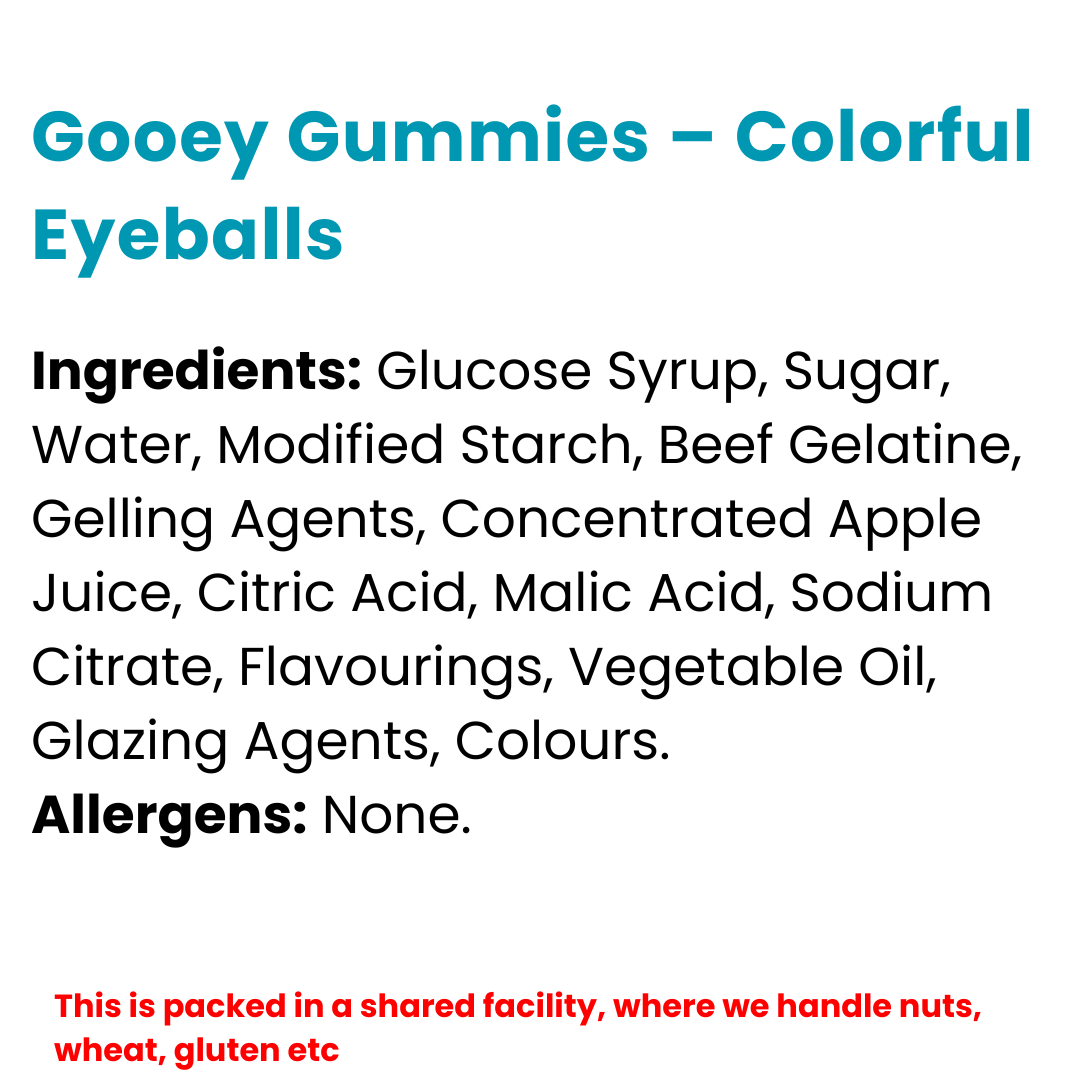 GOOEY GUMMIES - COLORFUL EYEBALLS