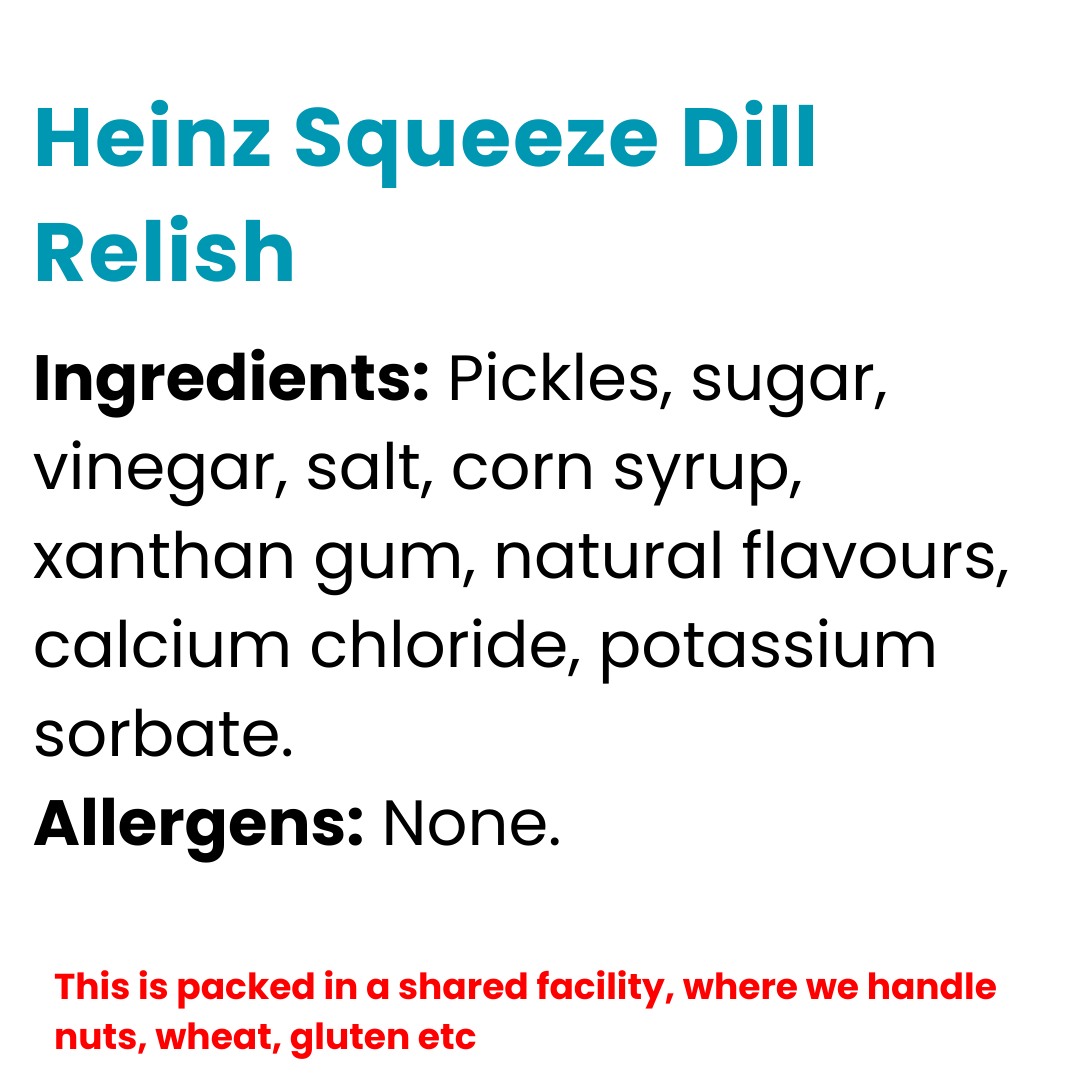 Heinz Squeeze Dill Relish 12.7oz