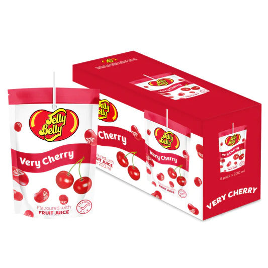 Jelly Belly Very Cherry Drink Pouch (8 Pack) BBF - 02/05/2024