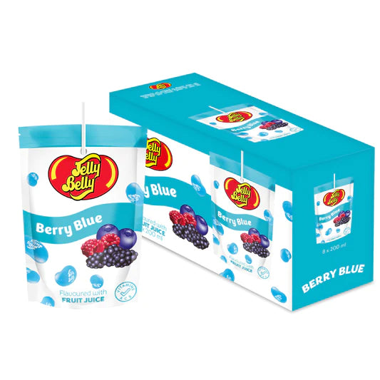 Jelly Belly Berry Blue - Drink Pouch (8 Pack)