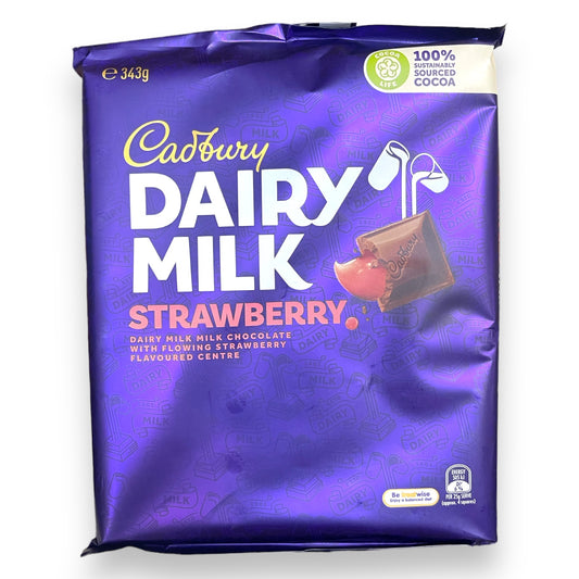 Cadbury Dairy Milk Strawberry (343g) AUS