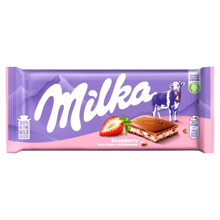 Milka Strawberry (100g)