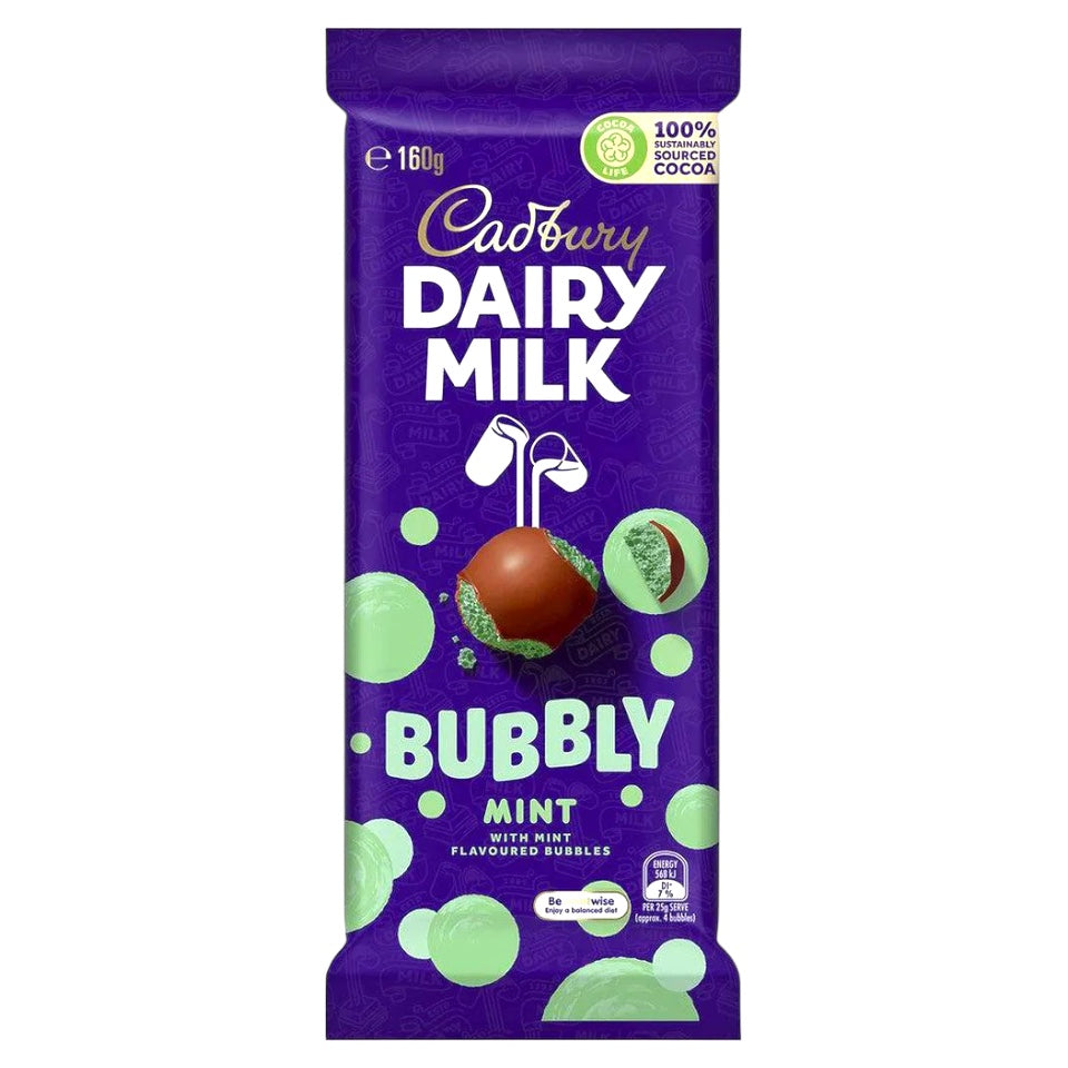 Dairy Milk - Bubbly Mint (160g)
