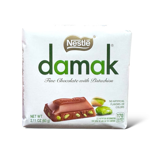 Damak - Pistachio Chocolate Bar - 60g Bar (Turkey Import)