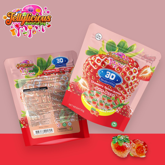 Jellylicious 3D Strawberry Flavour Gummy Candy