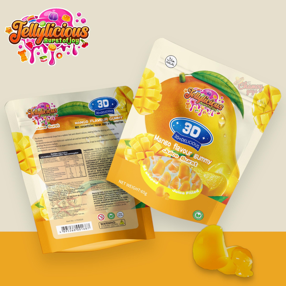 Jellylicious 3D Mango Flavour Gummy Candy