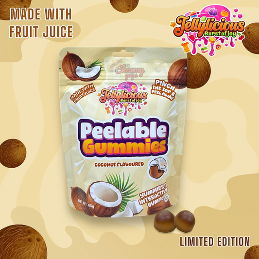 Jellylicious Peelable Gummies – Coconut Flavour