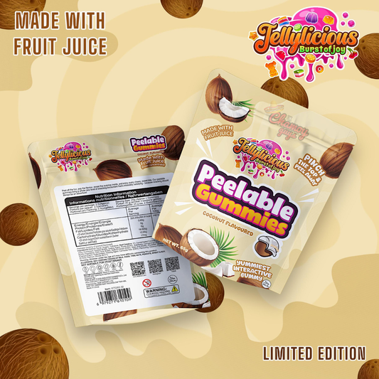 Jellylicious Peelable Gummies – Coconut Flavour