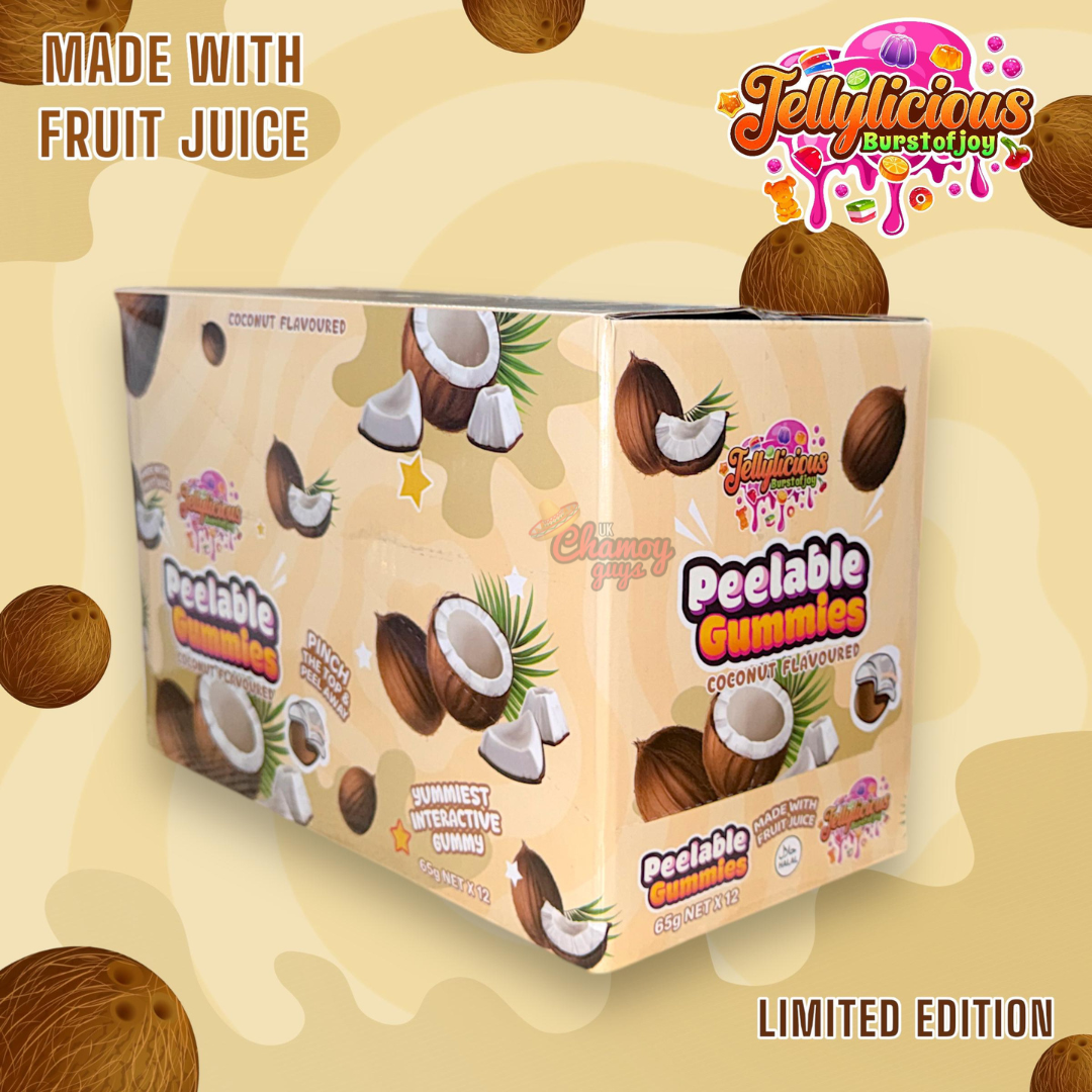 Jellylicious Peelable Gummies – Coconut Flavour