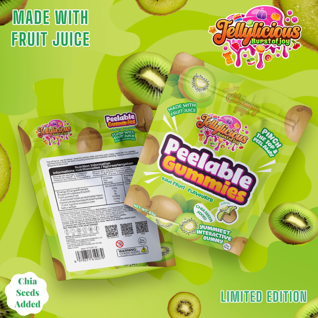 Jellylicious Peelable Gummies – Kiwi Flavour
