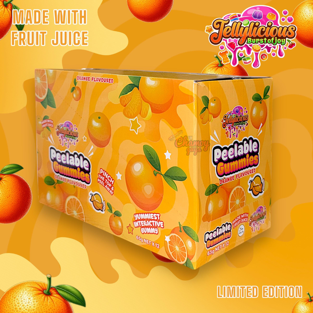 Jellylicious Peelable Gummies – Orange Flavour