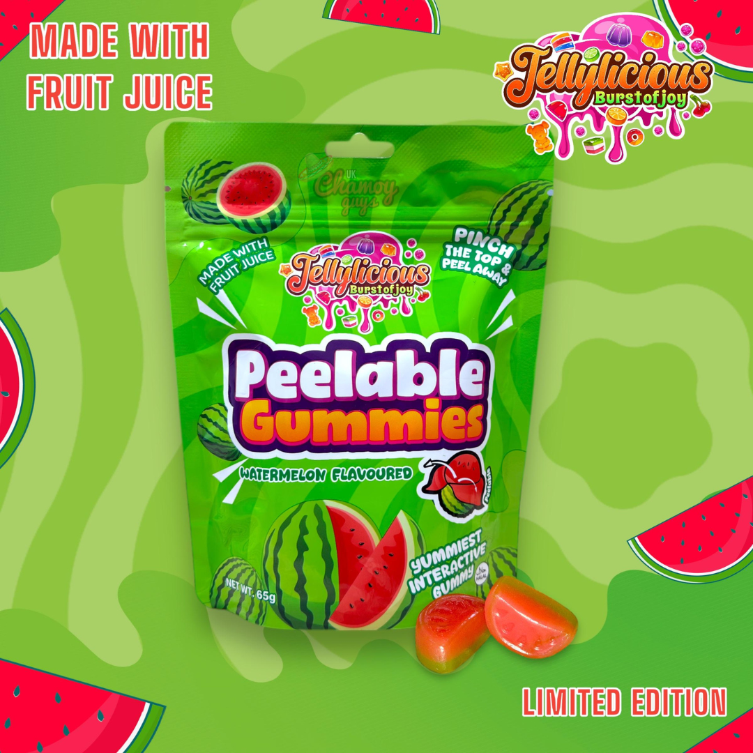 Jellylicious Peelable Gummies – Watermelon Flavour