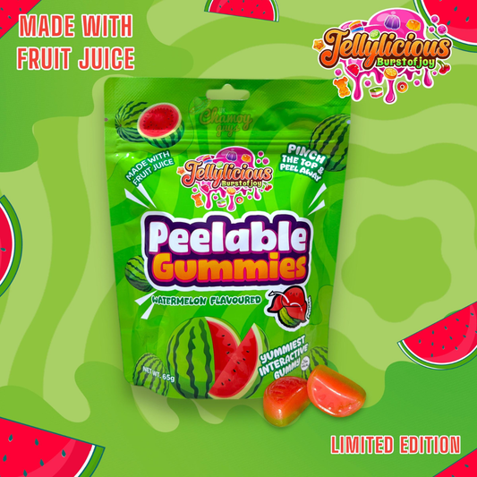 Jellylicious Peelable Gummies – Watermelon Flavour