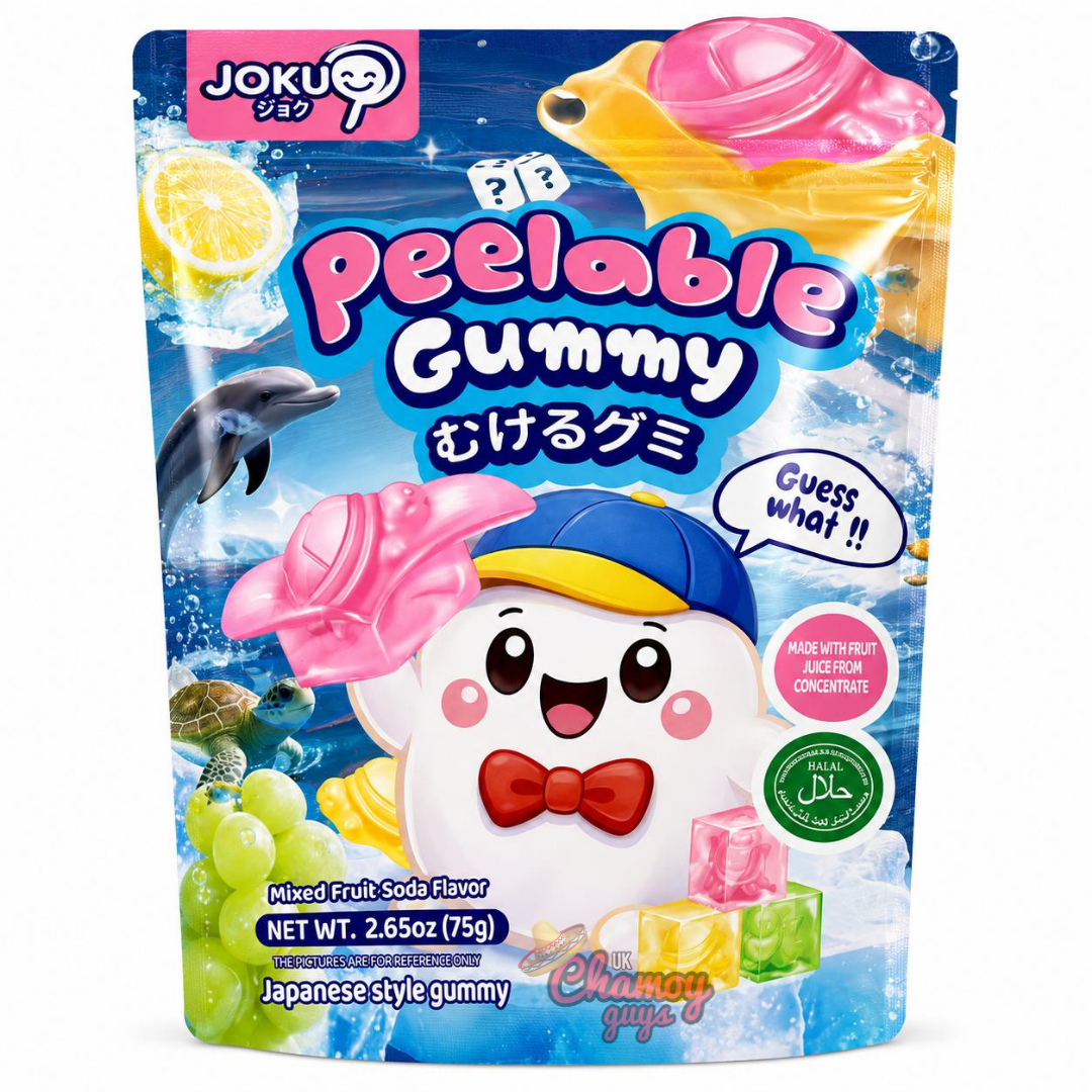 Joku Peelable Gummy 75g – Mixed Fruit Soda Flavour