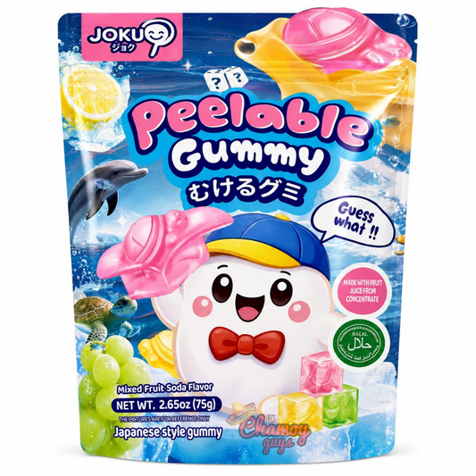 Joku Peelable Gummy 75g – Mixed Fruit Soda Flavour
