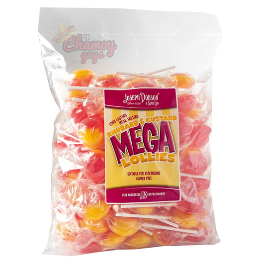 Joseph Dobson Wrapped Rhubarb & Custard Mega Lollies (1.87kg)