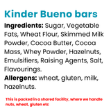 Kinder Bueno 43g x 30 bars