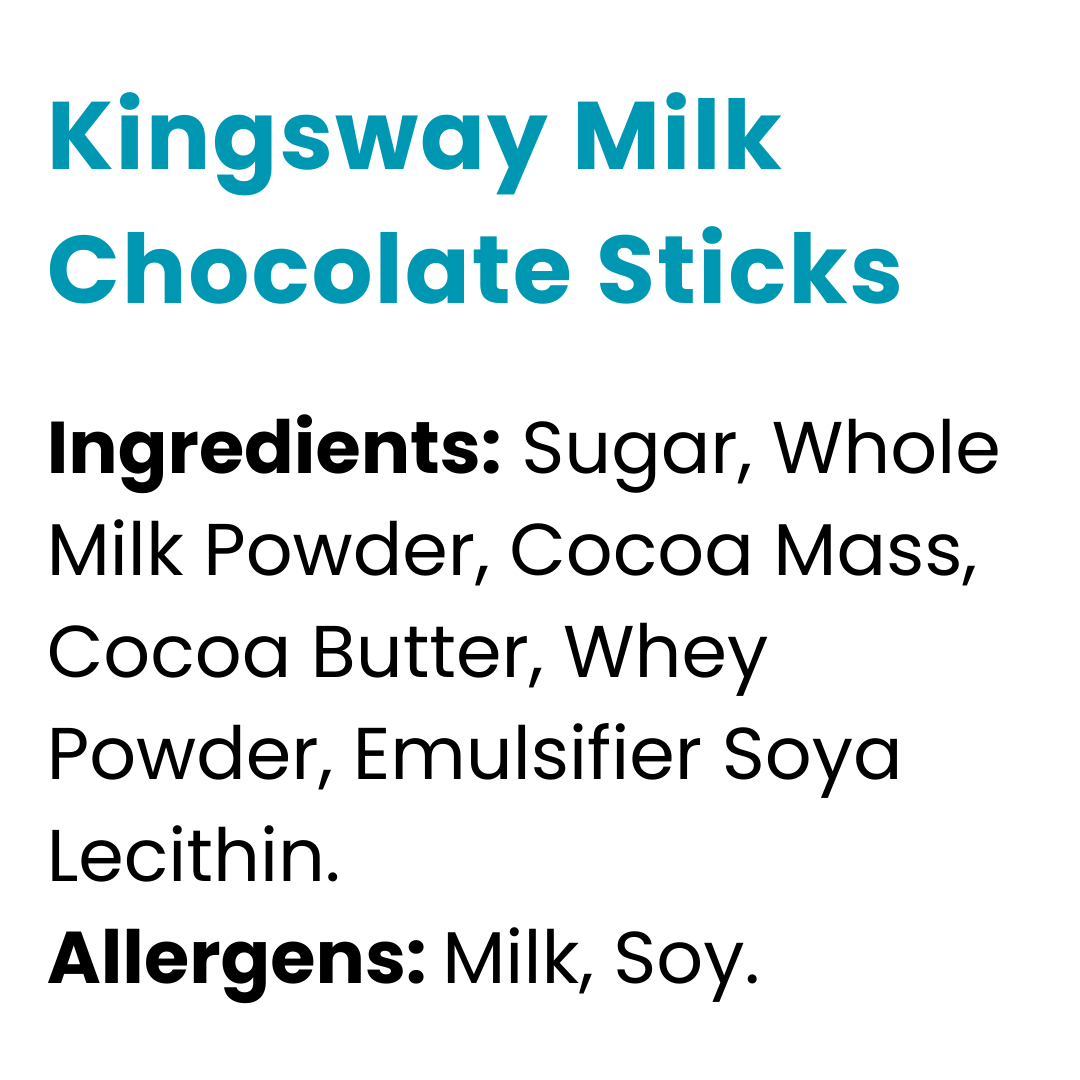 Kingsway Milk Chocolate Sticks 1.1kg