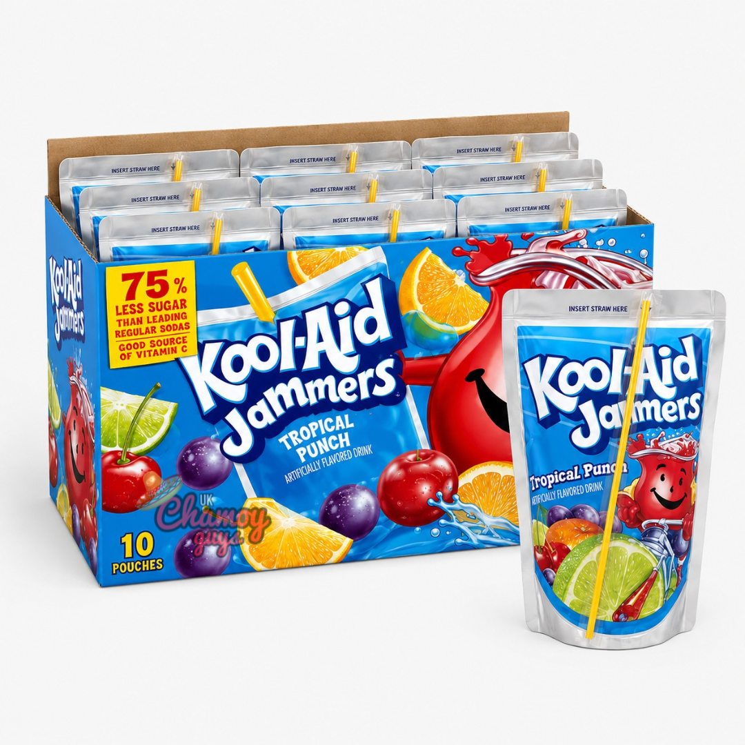 Kool-Aid Jammers Tropical Punch Flavoured Drink Full Box