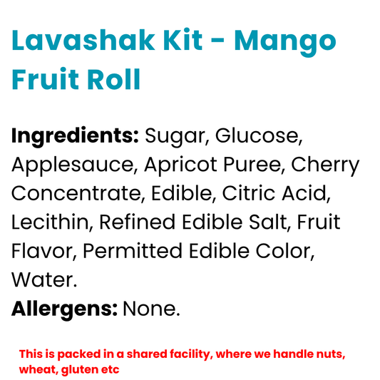 Lavashak Kit - Mango Fruit Roll