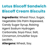 Lotus Biscoff Sandwich Biscoff Cream Biscuits 150 g