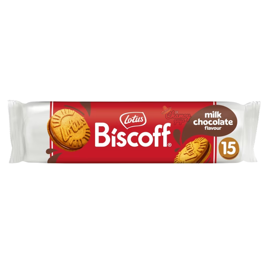 Lotus Biscoff Sandwich Milk Chocolate Cream Biscuits 150 g