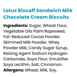 Lotus Biscoff Sandwich Milk Chocolate Cream Biscuits 150 g