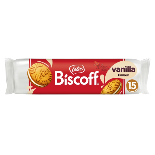 Lotus Biscoff Sandwich Vanilla Cream Biscuits 150g