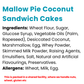 Mallow Pie Coconut Sandwich Cakes Pack of 8